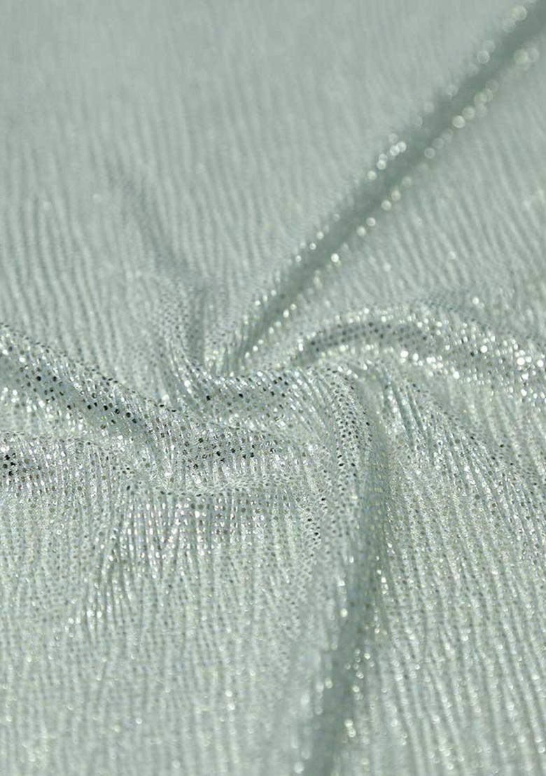 Green Embellished Pre Draped Saree Set