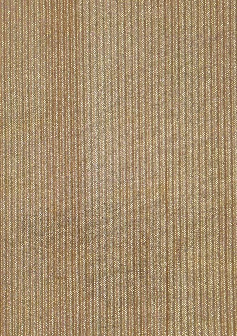 Golden Foil Printed Knit Pre Draped Saree Set