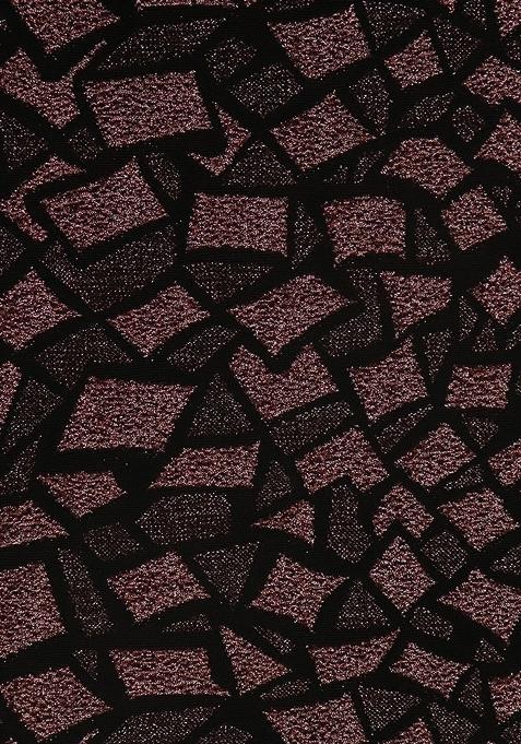 Black and copper Knit Lehenga Set