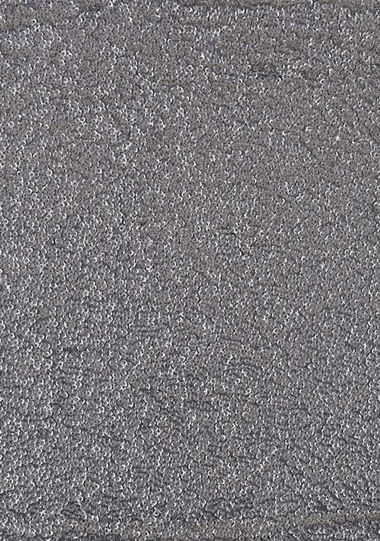 Grey Embellished Georgette Saree set - Indya