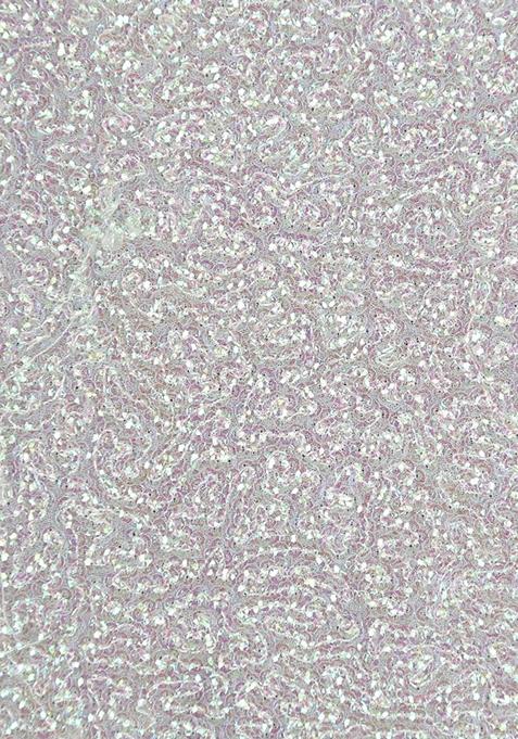 White Embellished Georgette Pre Draped Saree Set