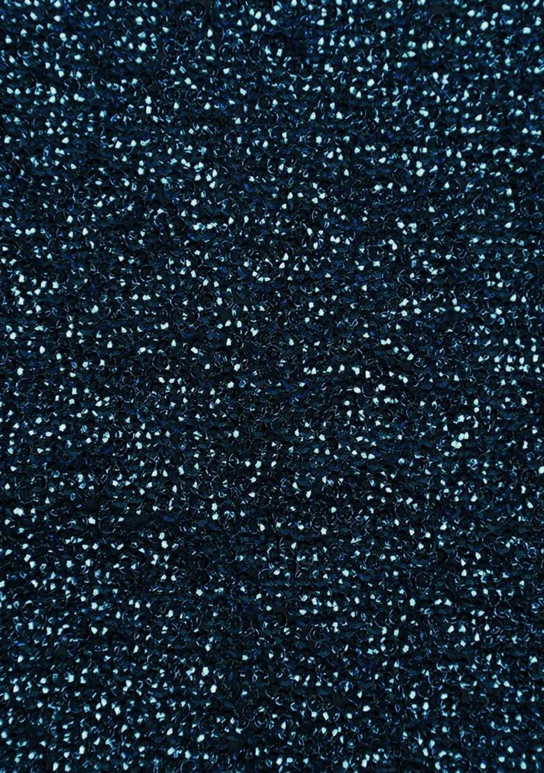 Blue Embellished Georgette Saree set - Indya