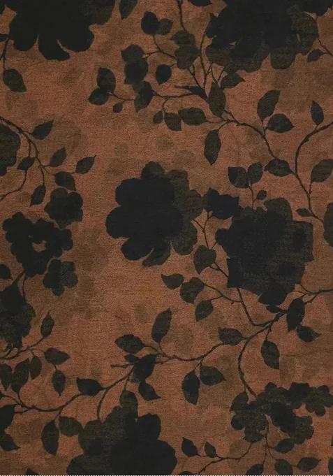 Brown Printed Pre Draped Saree Set