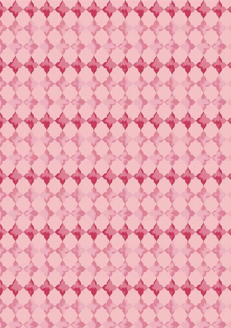 Pink Printed Chiffon Pre Draped Saree Set - Indya