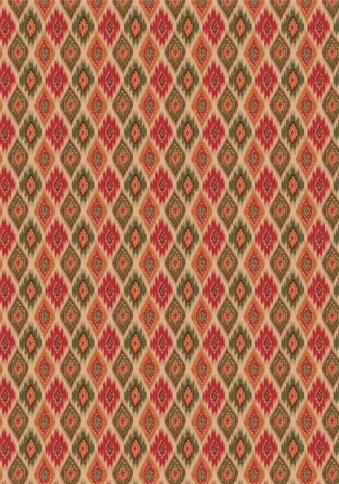 Multicolor Printed Chinon Pre Draped Saree Set