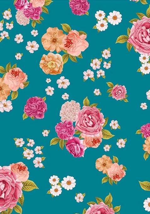 Teal Blue Printed Pre Draped Saree Set