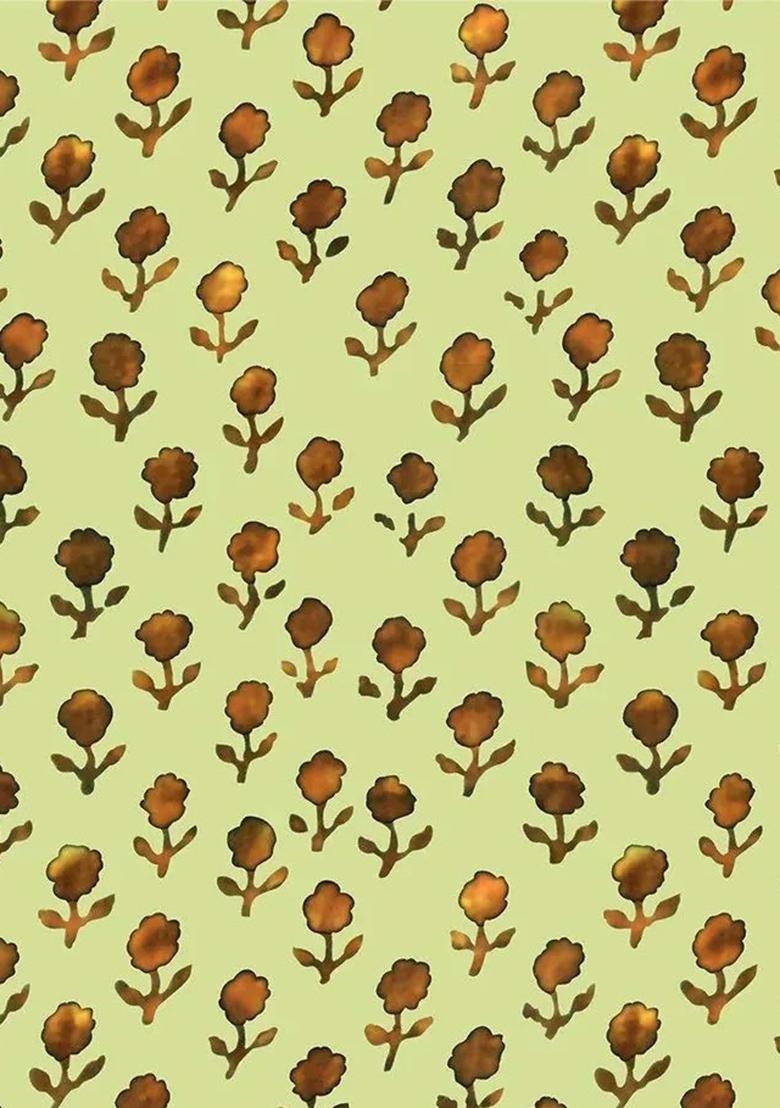 Yellow Printed Pre Draped Saree Set