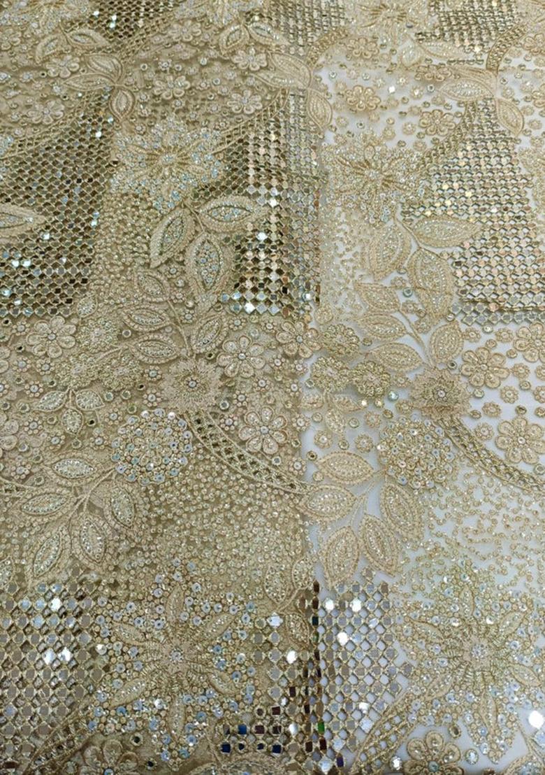 Mustard Embellished Blouse With Pre Draped Saree Set