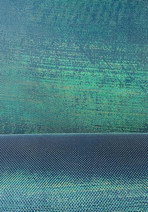 Green Foil Shimmer Pre Draped Saree Set