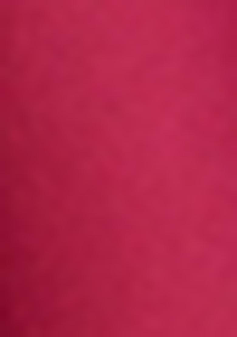 Magenta Sequin Blouse Satin Pre Draped Saree Set