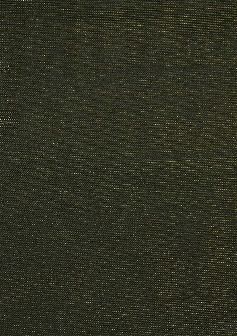 Green Self Design Pre Draped Saree Set