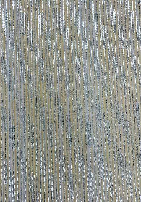 White Self Design Lycra Pre Draped Saree Set