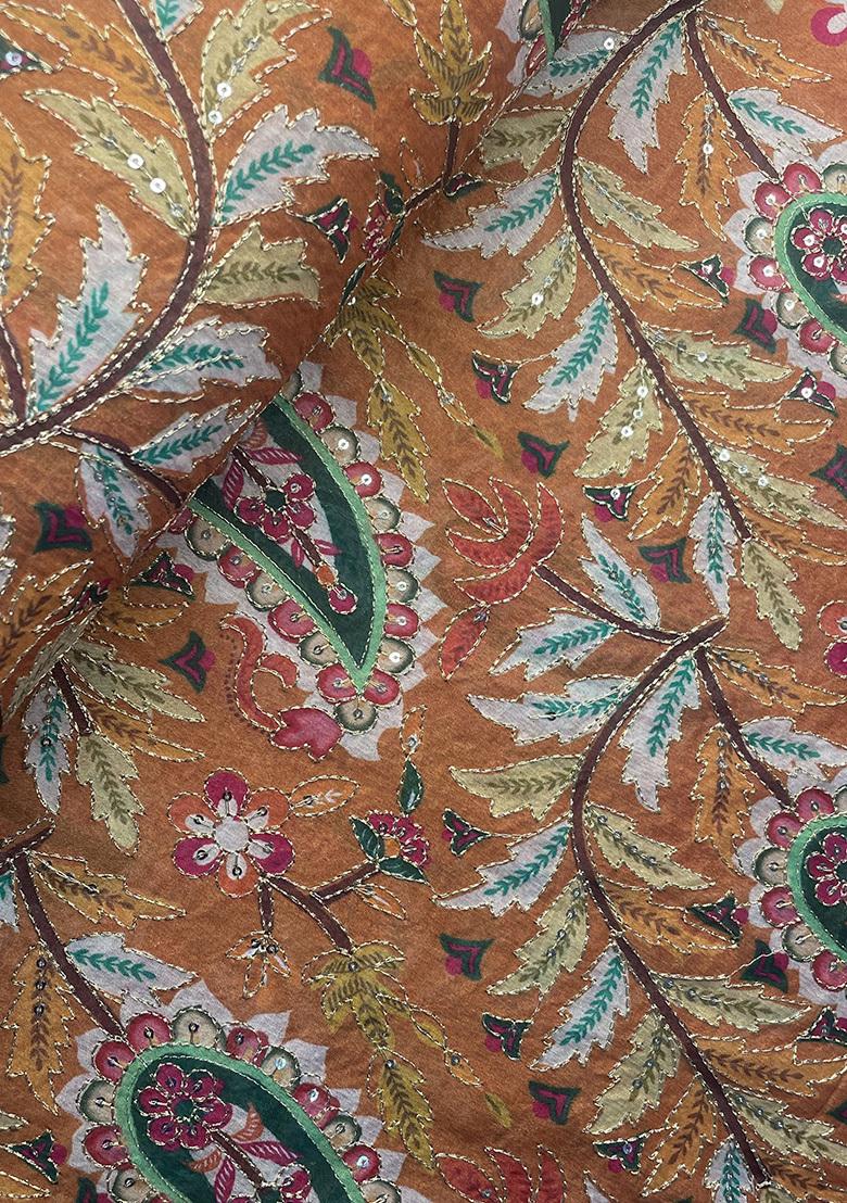 Red Embroidered Blouse Georgette Pre Draped Saree Set