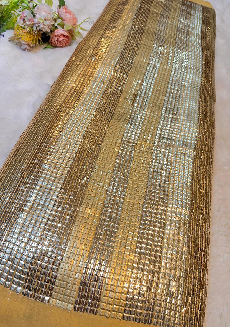 Black Sequin Blouse Georgette Pre Draped Saree Set