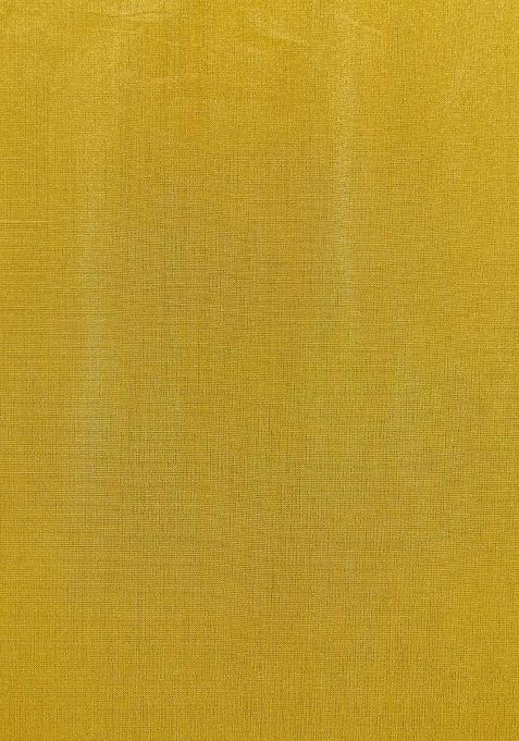 Yellow Solid Tissue Pre Draped Saree Set