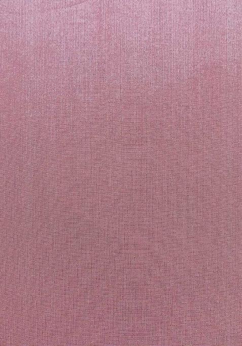 Light Pink Solid Tissue Pre Draped Saree Set