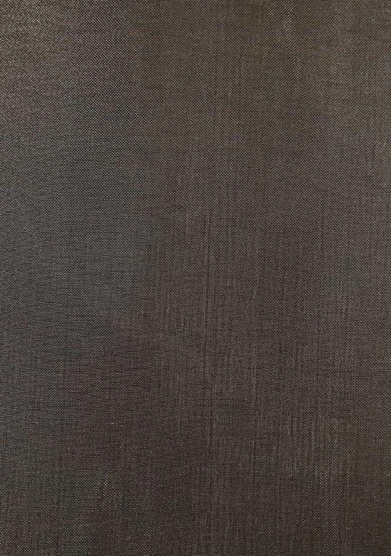 Brown Solid Tissue Pre Draped Saree Set