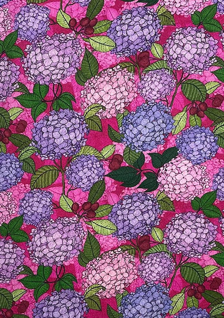 Multicolor Printed Rayon Pre Draped Saree Set - Indya