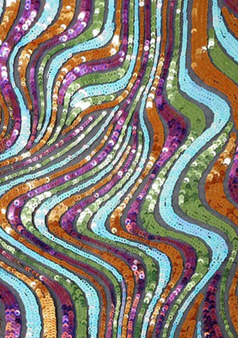 Green Embellished Blouse Georgette Pre Draped Saree Set