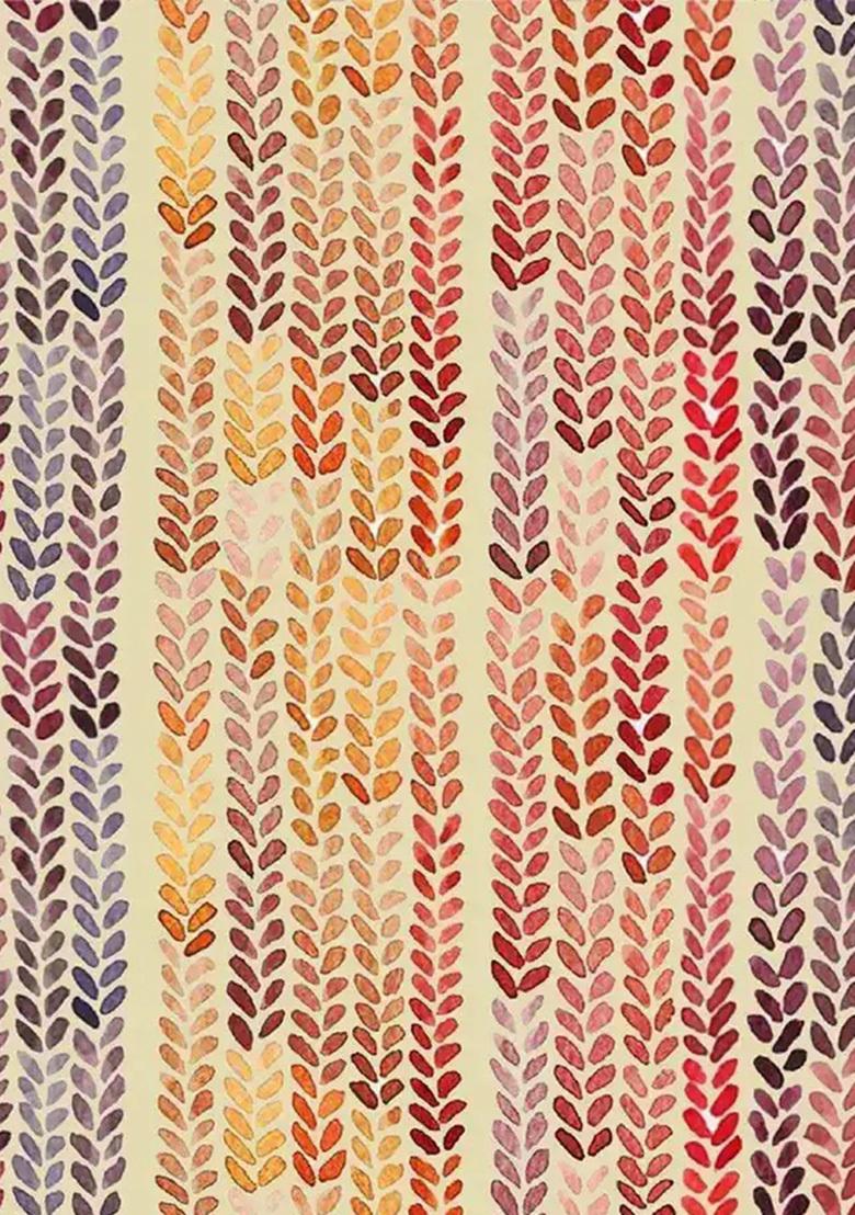 Purple Printed Chinon Pre Draped Saree Set - Indya