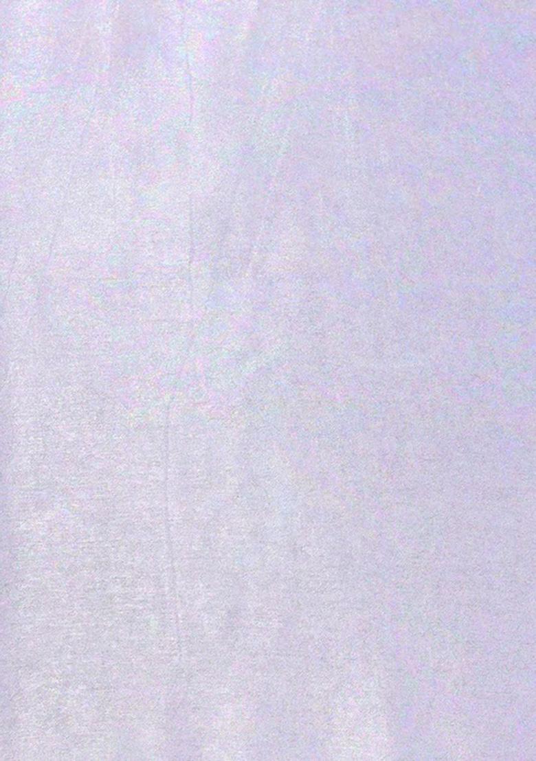 Silver Pre Draped Saree Set