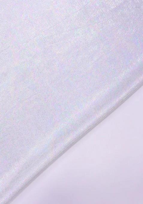 Silver Pre Draped Saree Set