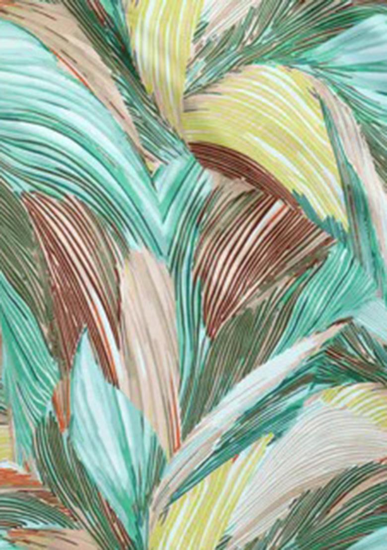 Multicolor Printed Pre Draped Saree Set