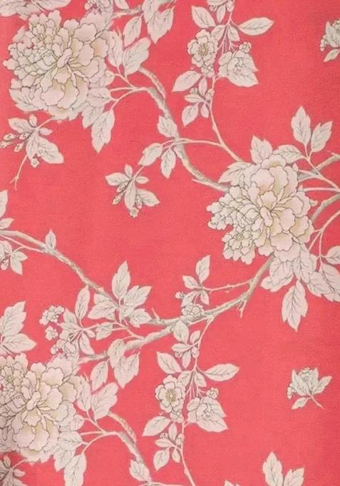 Orange Floral Print Satin Pre Draped Saree Set