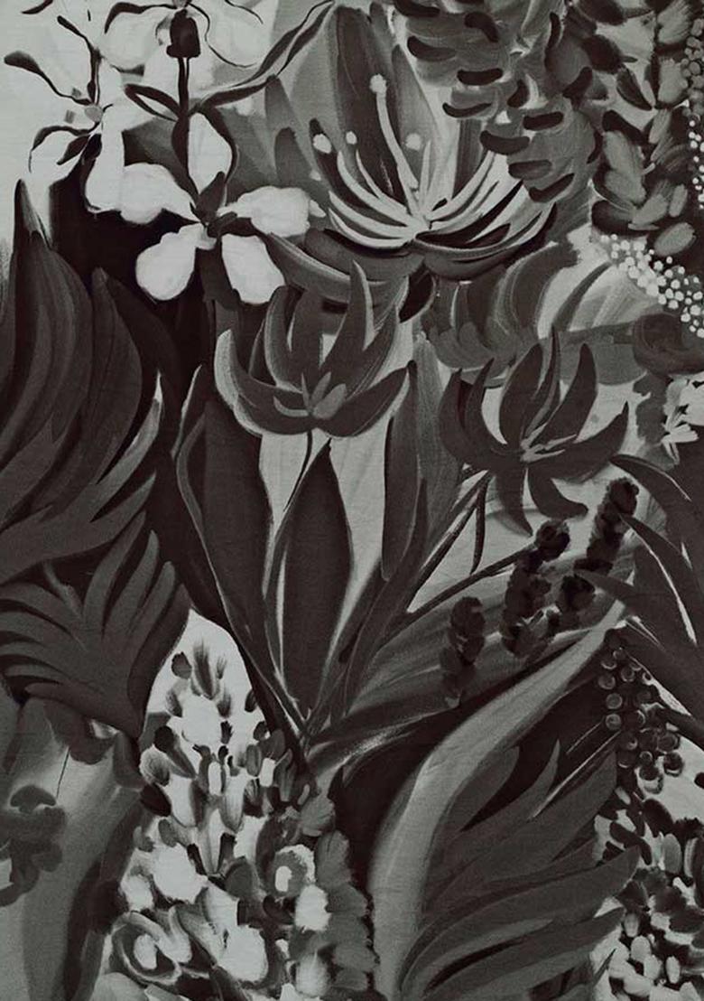 Multi Color Floral Print Chanderi Pre Draped Saree Set