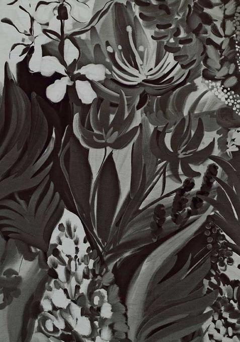 Multi Color Floral Print Chanderi Pre Draped Saree Set