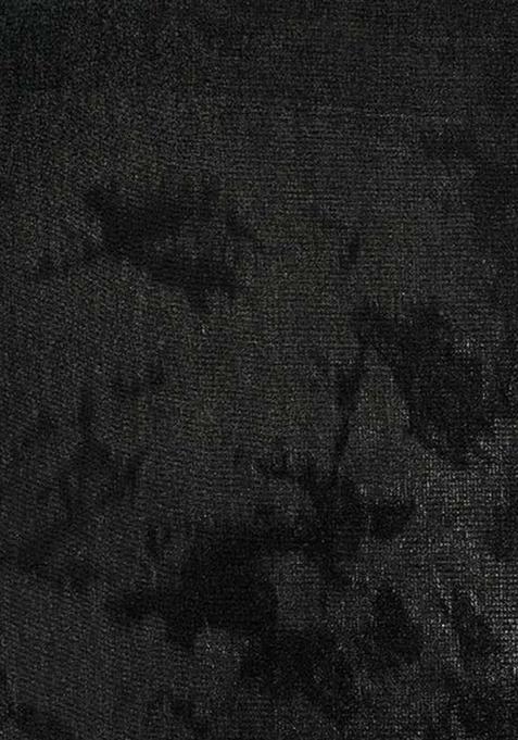 Black Chiffon Pre Draped Saree