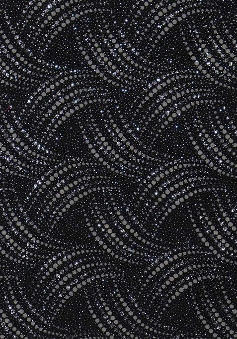 Black Knit Glitter Pre Draped Saree