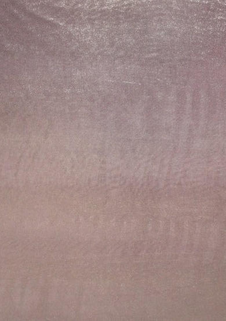 Rose Pink Foil Printed Pre Draped Saree Set