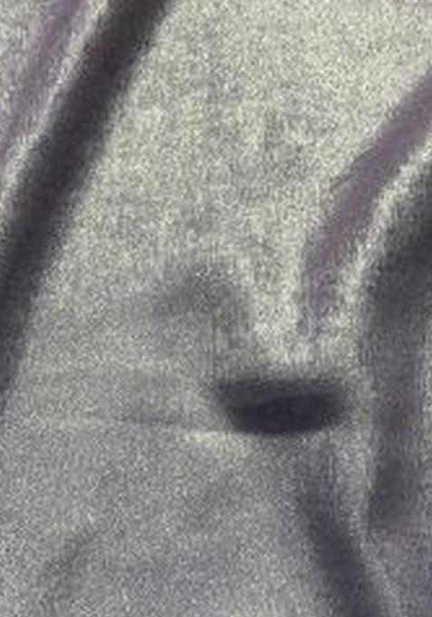 Grey Shimmer Georgette Pre Draped Saree Set