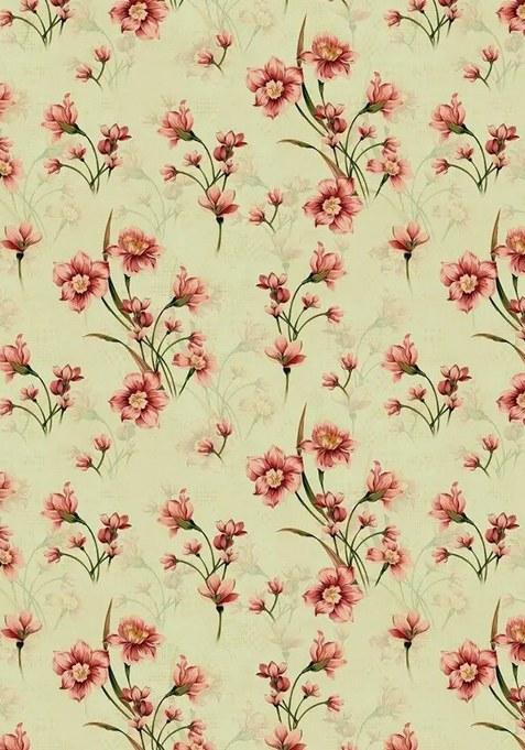 White Floral Print Satin Pre Draped Saree Set