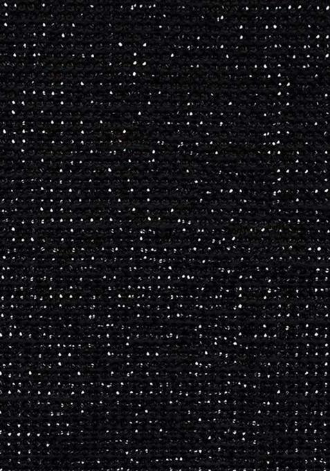 Black Georgette Sequin Blouse Pre Draped Saree Set