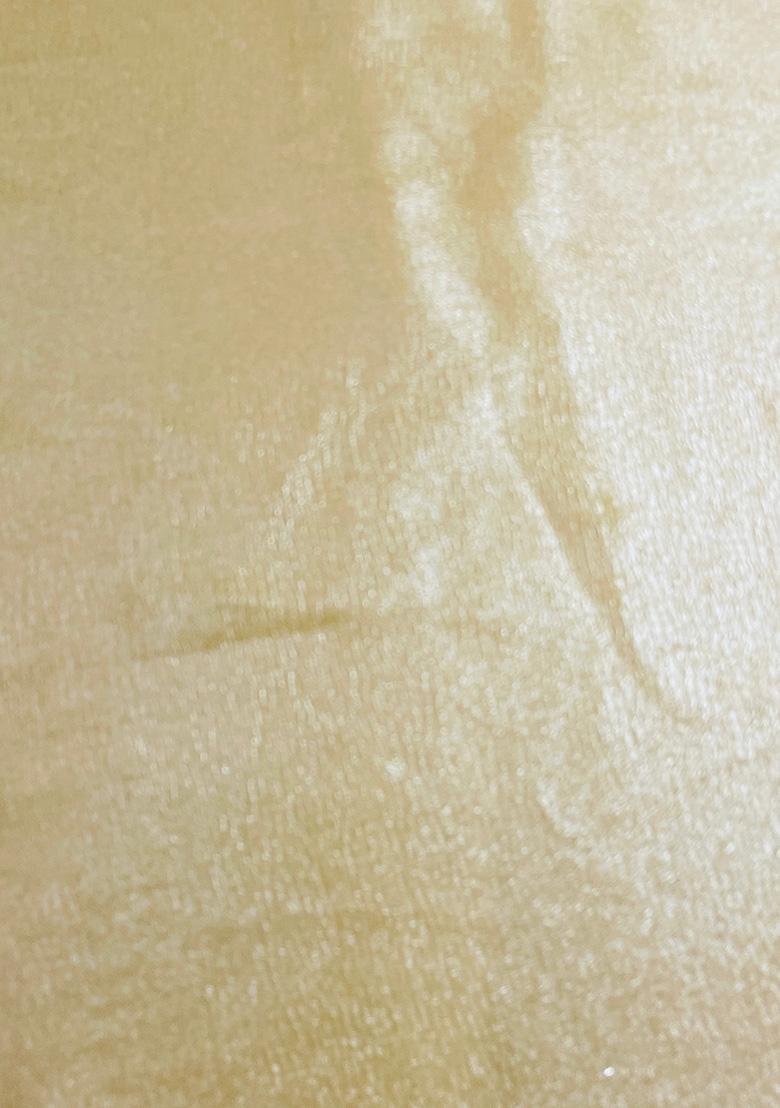 Yellow Crepe Pre Draped Saree Set - Indya