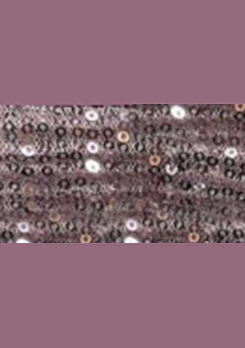 Mauve Sequins Embroidery Net Pre Stitched Saree Set - Indya