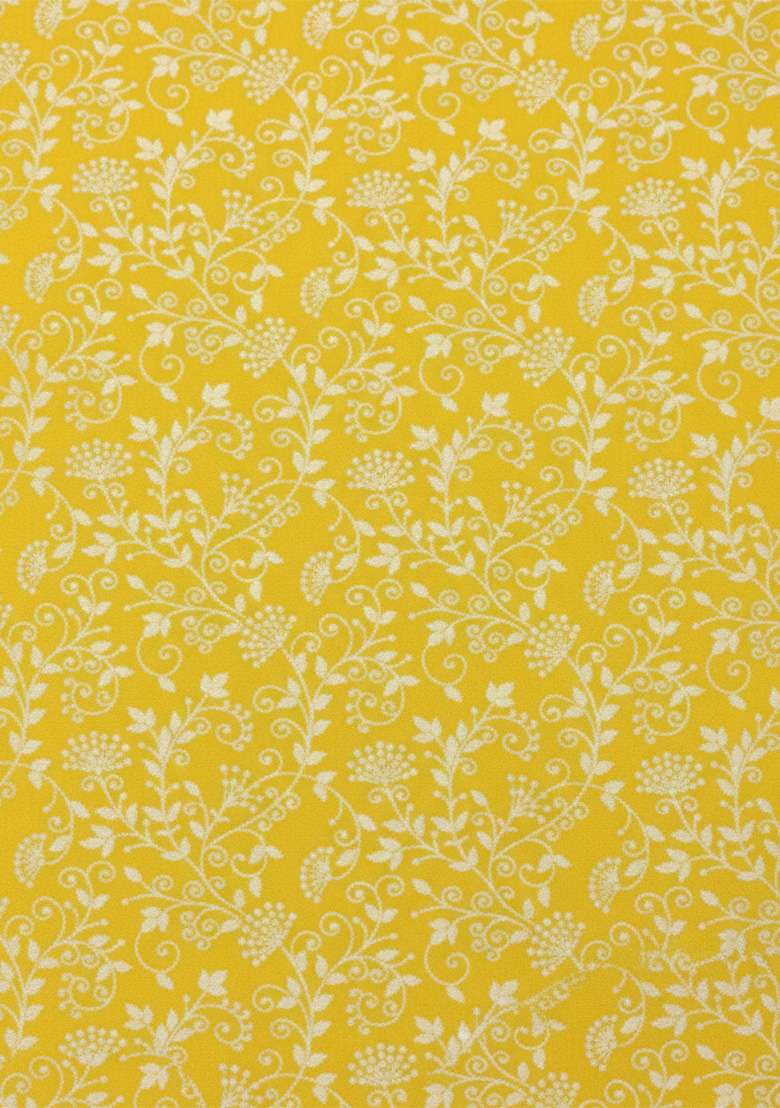 Yellow Tissue Pre Draped Saree Set - Indya