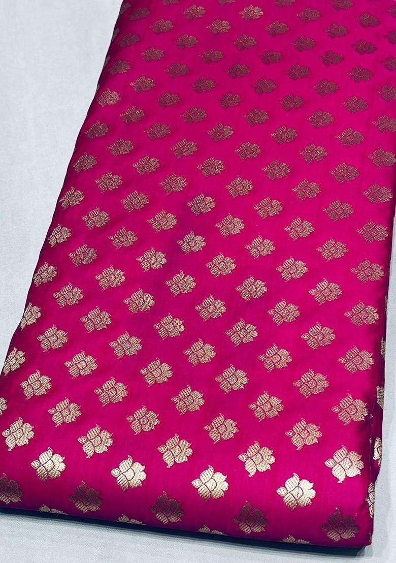 Pink Printed Crepe Pre Draped Saree Set - Indya
