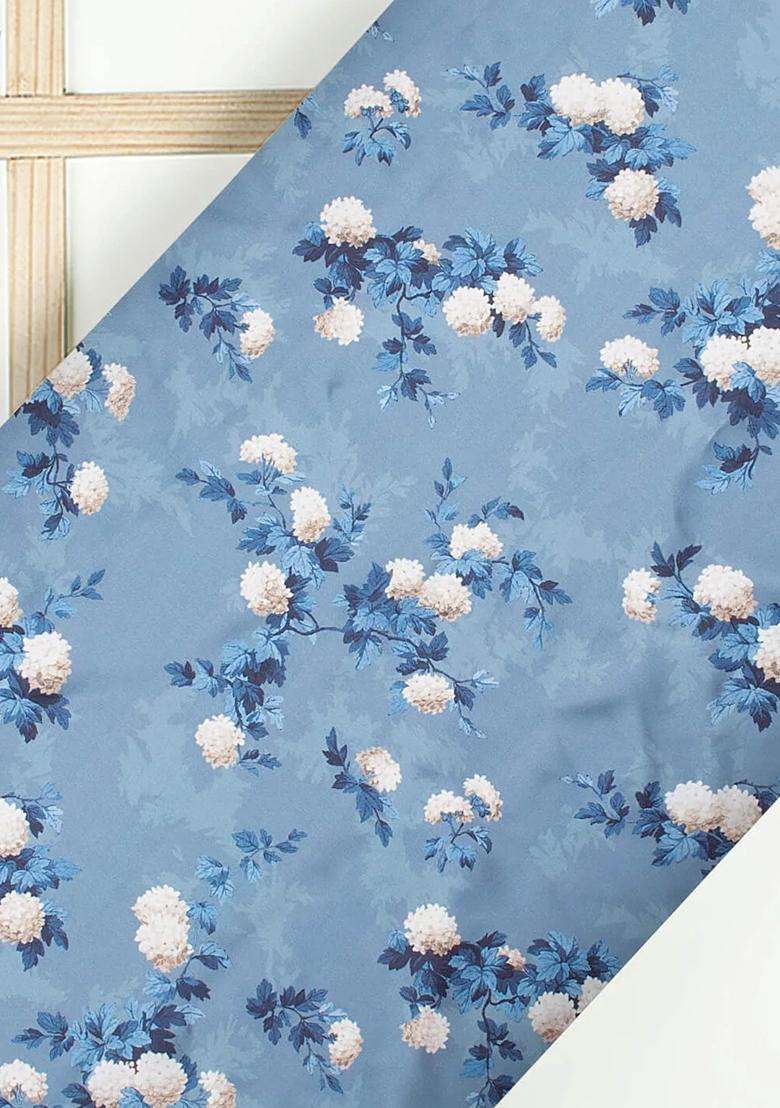 Steel Blue Printed Sharara Set - Indya