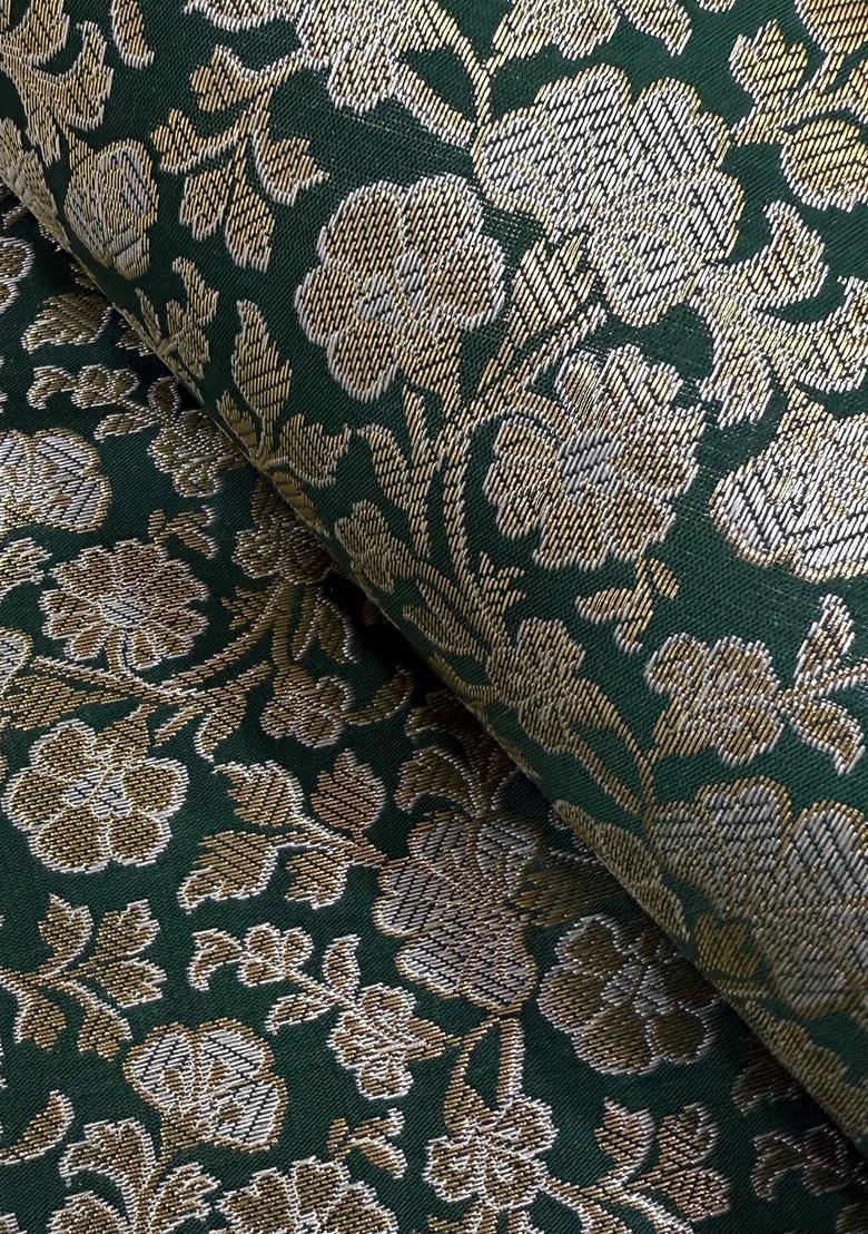 Green Jacquard  Strappy Crop Top - Indya