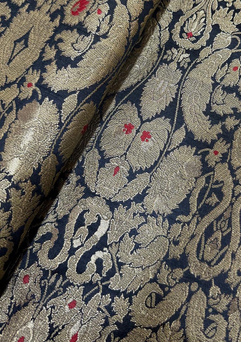 Black Jacquard  Peplum Top - Indya