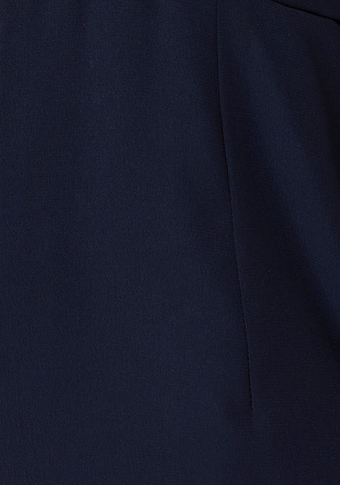 Buy Women Navy Foil Pleated Draped Jumpsuit - De-Nachiket - Indya