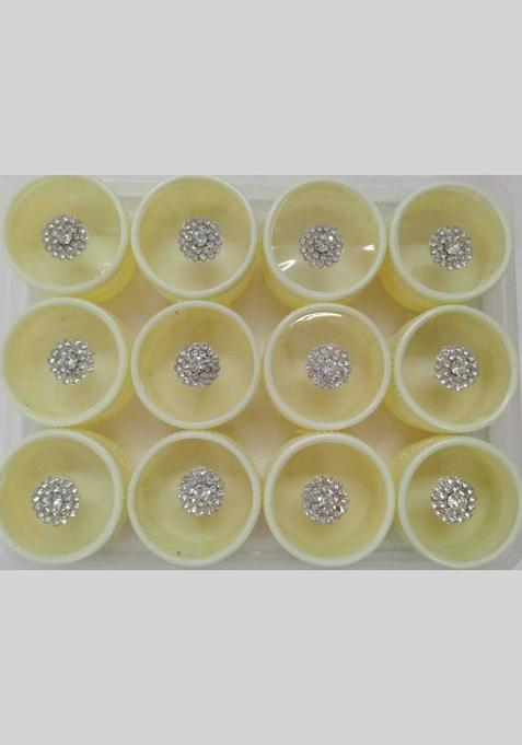 White Fancy Bindi Set