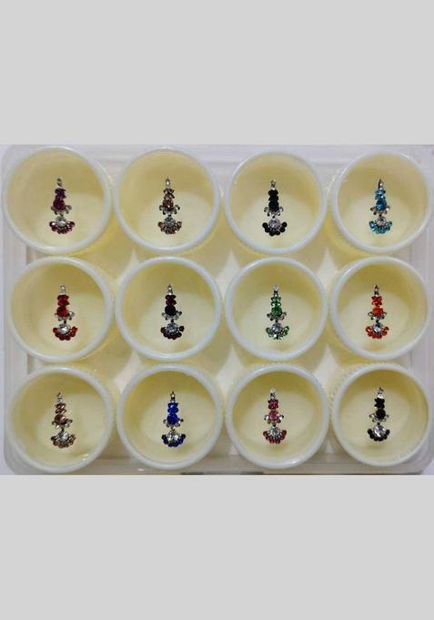 Multicolor Fancy Bindi Set