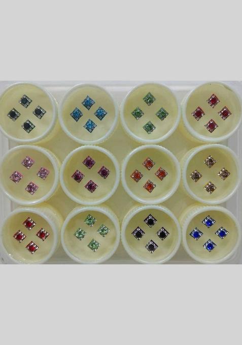Multicolor Fancy Bindi Set