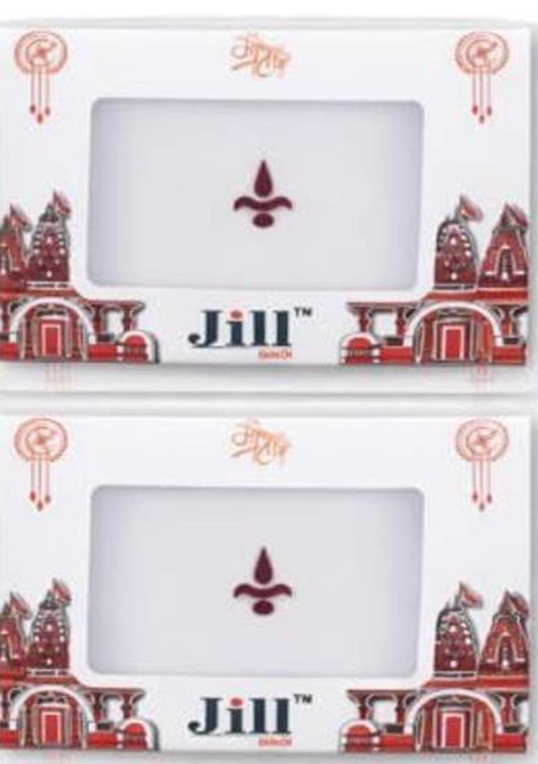 Maroon Elegant Bindi Set - Indya