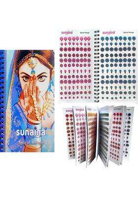 Multicolor Fancy Velvet Bindi Set
