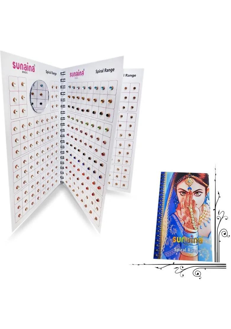 Multicolor Fancy Stone Bindi Set - Indya